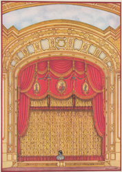 Formal curtain for a large proscenium arch